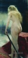 das Modell 1895 Ilya Repin Nacktheit Impressionismus